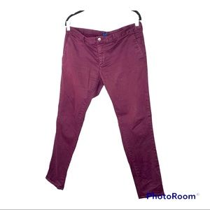 Mens ZARA burgundy chinos